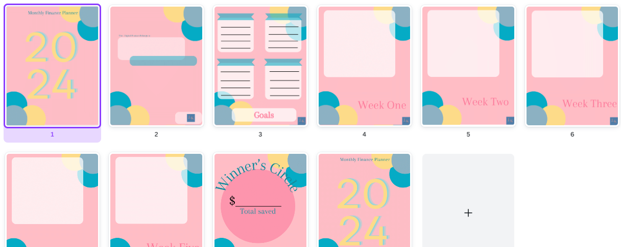 Monthly Financial Planner (Digital Download)